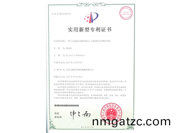 2017200167494實(shí)用新型專利證書(shu)